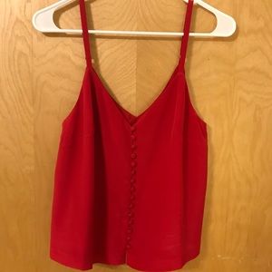 Madewell Silk Button Down Tank